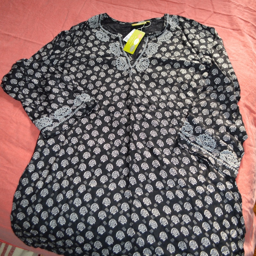 Rock Flower Paper Kurta